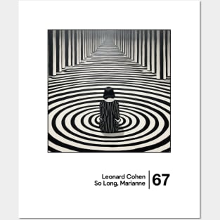 Leonard Cohen - Minimalist Artwork Design Posters and Art